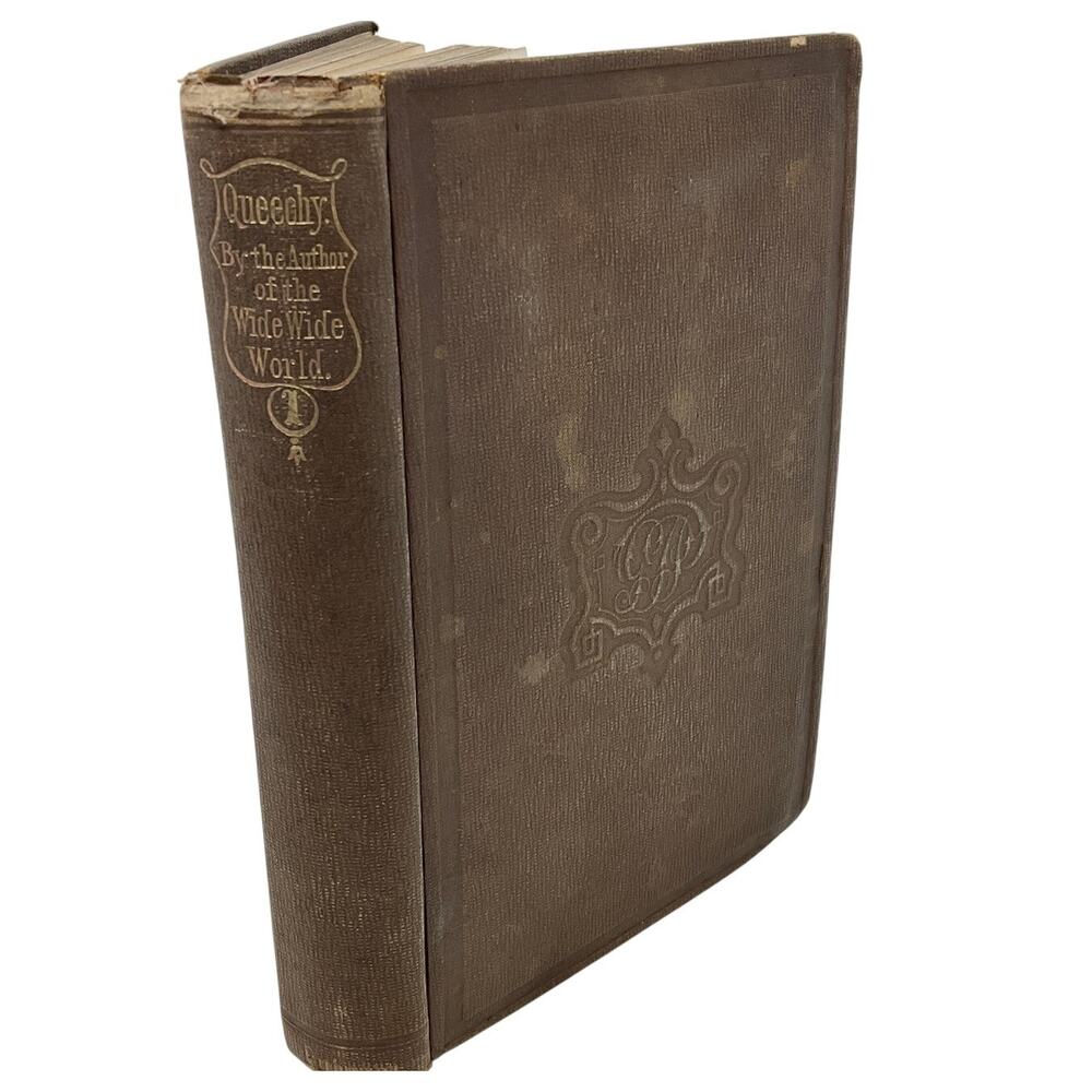 Queechy Volume I by Elizabeth Wetherell 1852 Antique Hardcover First Edition‎